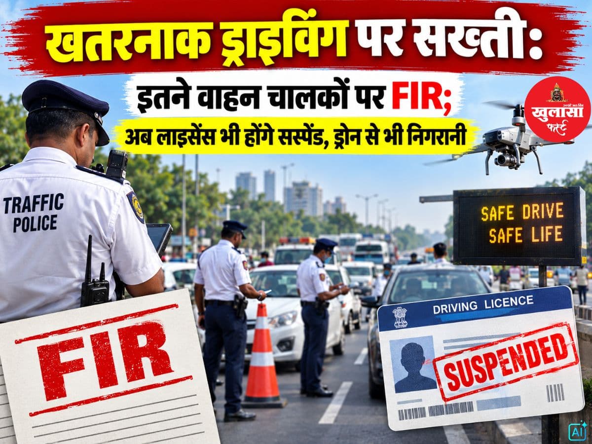 खतरनाक ड्राइविंग पर सख्ती
