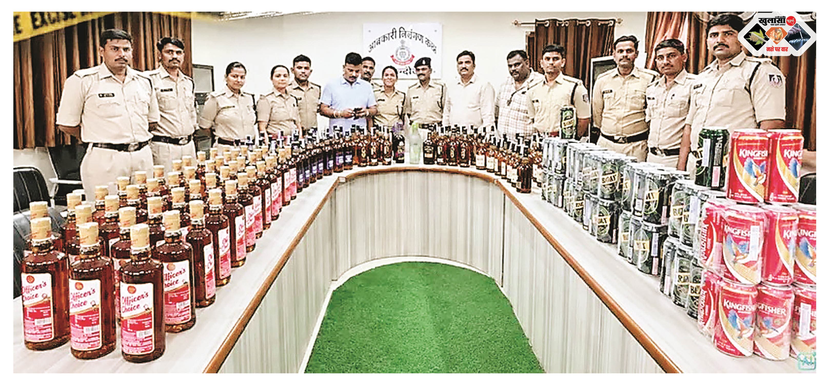 लाखों की शराब पकड़ी, आरोपी फरार