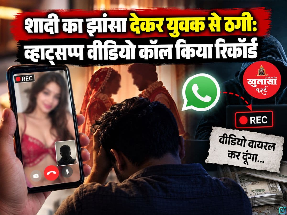 शादी का झांसा देकर युवक से ठगी