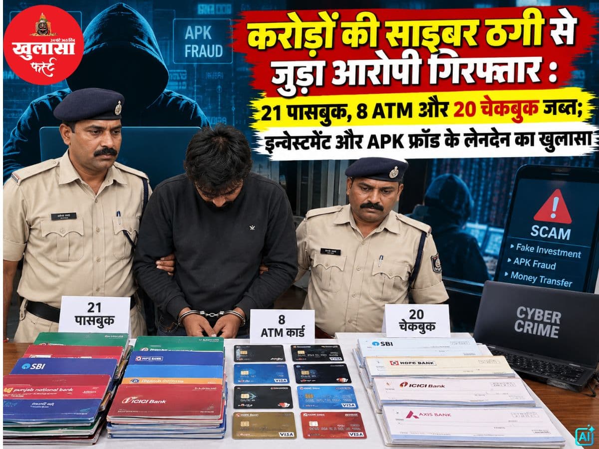 करोड़ों की साइबर ठगी से जुड़ा आरोपी गिरफ्तार