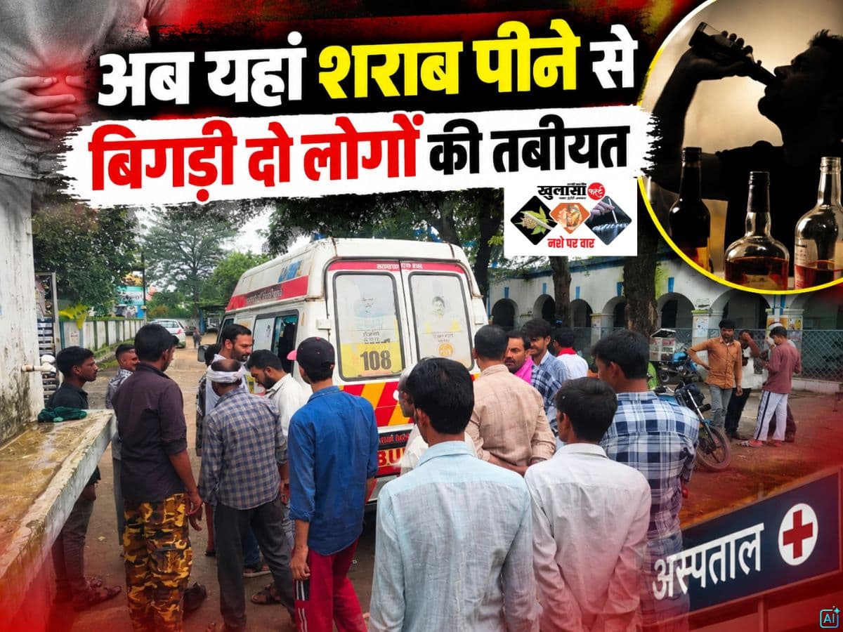 अब यहां शराब पीने से बिगड़ी दो लोगों की तबीयत