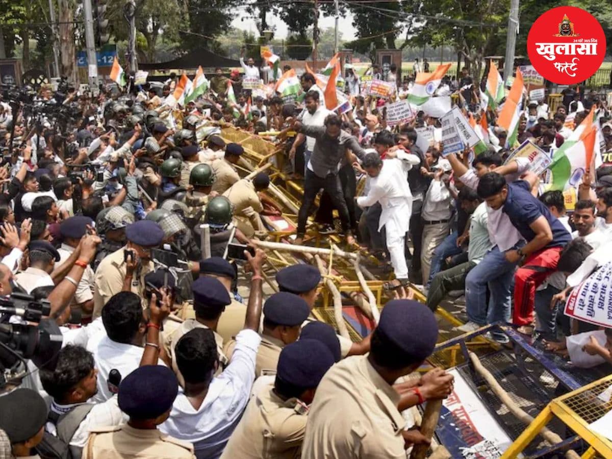 भर्ती को लेकर छात्रों का बवाल