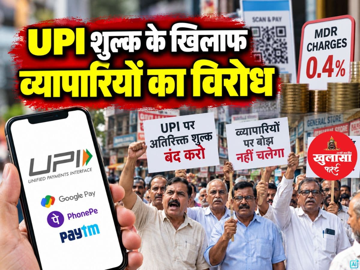 UPI शुल्क के खिलाफ व्यापारियों का विरोध