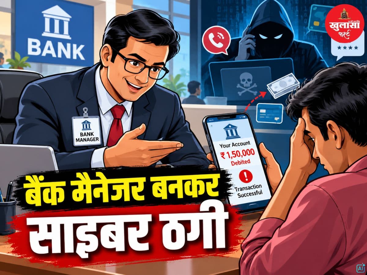 बैंक मैनेजर बनकर साइबर ठगी