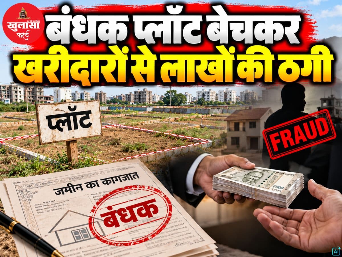 बंधक प्लॉट बेचकर खरीदारों से लाखों की ठगी