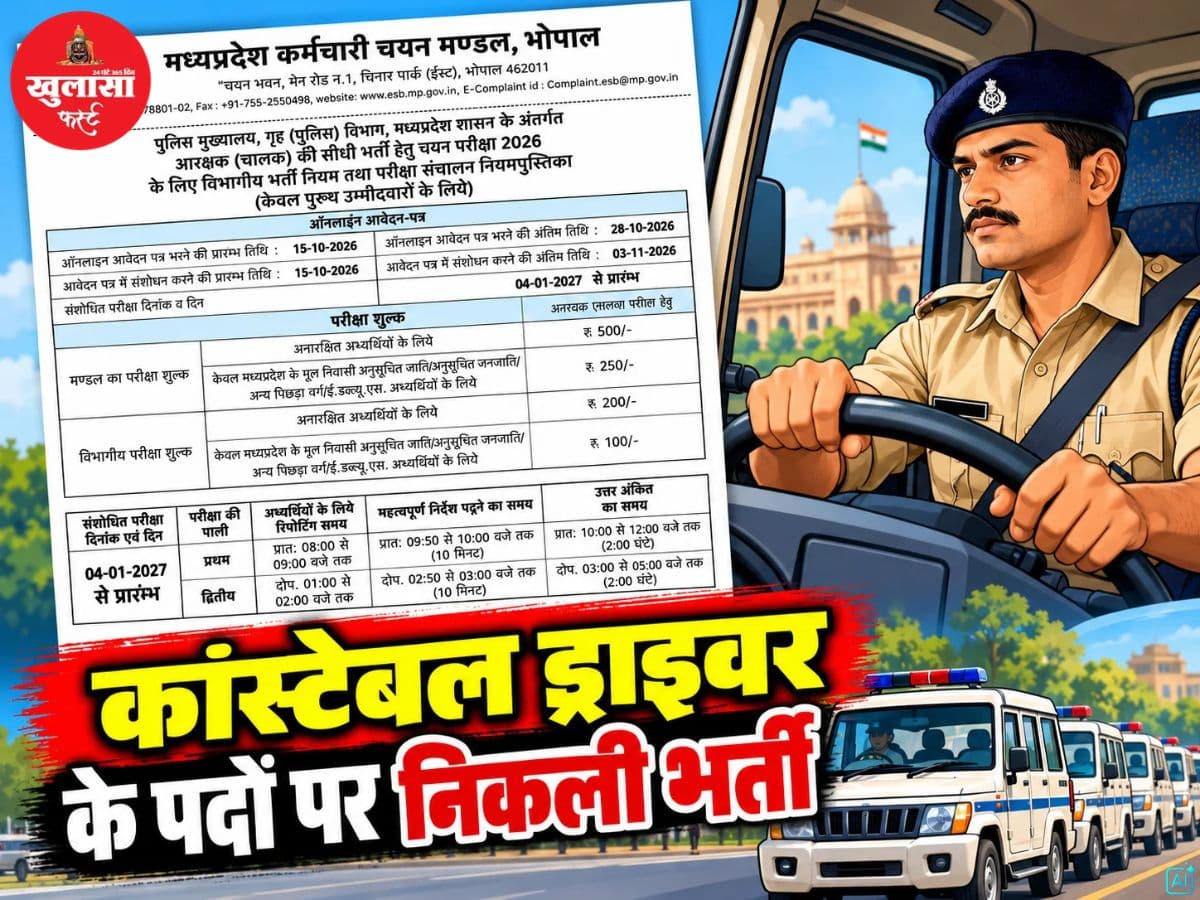 MP के युवाओं के लिए सुनहरा मौका