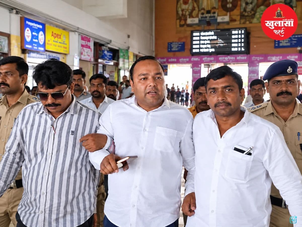 राजधानी जा रहे युवा कांग्रेस नेताओं को रेलवे स्टेशन पर पकड़ा