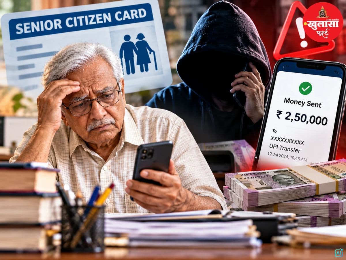 सीनियर सिटीजन कार्ड बनवाने का झांसा देकर रिटायर्ड प्रिंसिपल से लाखों की ठगी