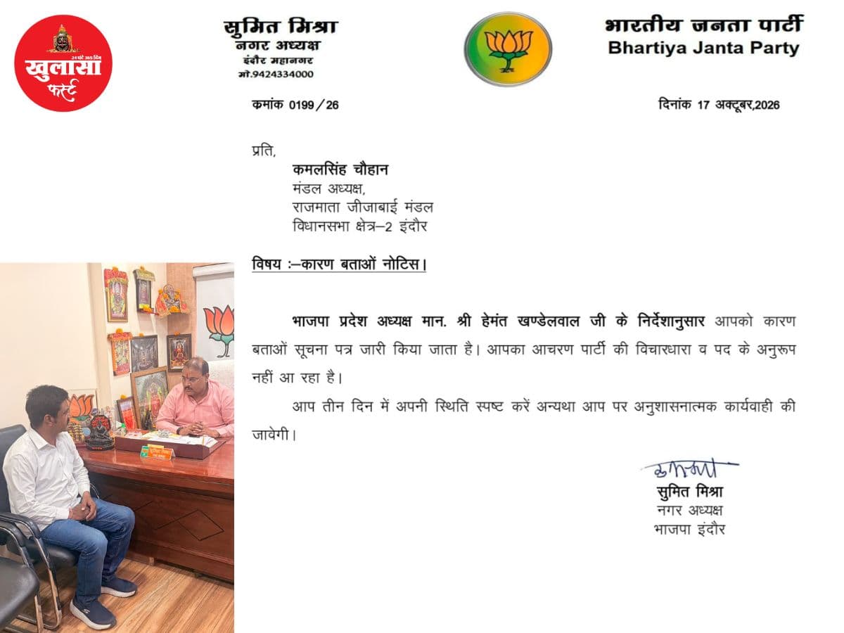 नाबालिग से अभद्रता के आरोप में घिरे भाजपा मंडल अध्यक्ष