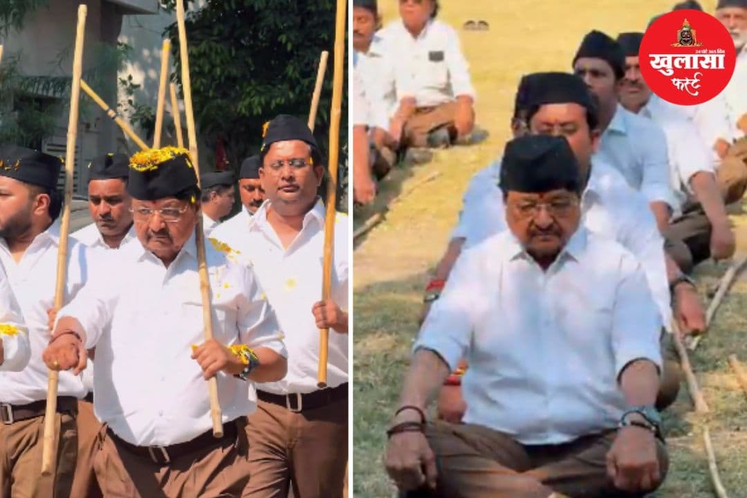 वीडियो देखिये, शहर की सड़कों पर संघ का पथ संचलन