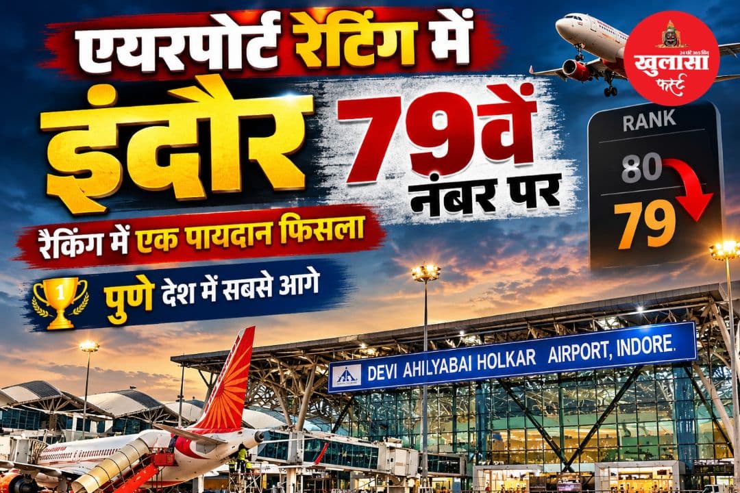 यात्री सुविधाओं के अंक बढ़े, लेकिन रैंकिंग में एक पायदान फिसला एयरपोर्ट