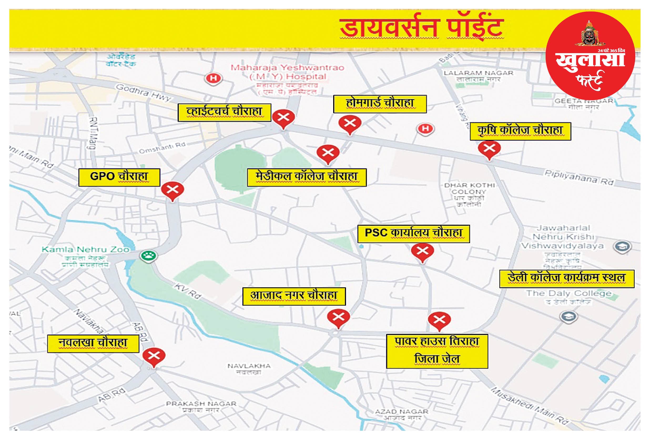 डेली कॉलेज तक गाड़ियां प्रतिबंधित