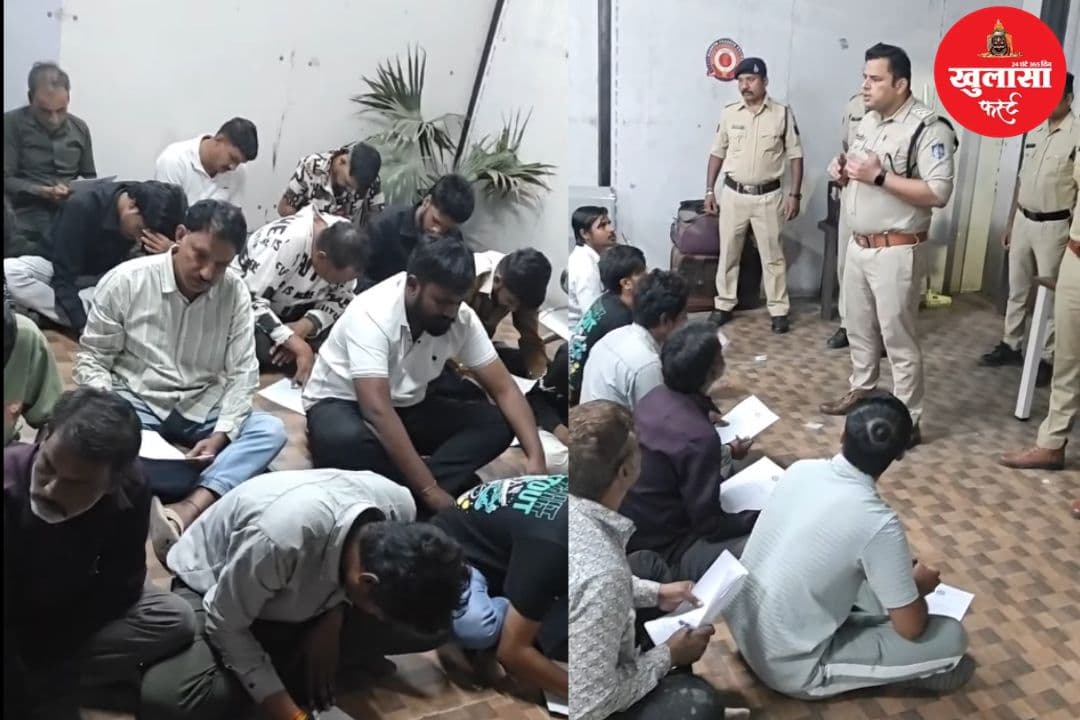 वीडियो देखिये, पुलिस ने लगाई बदमाशों की क्लास
