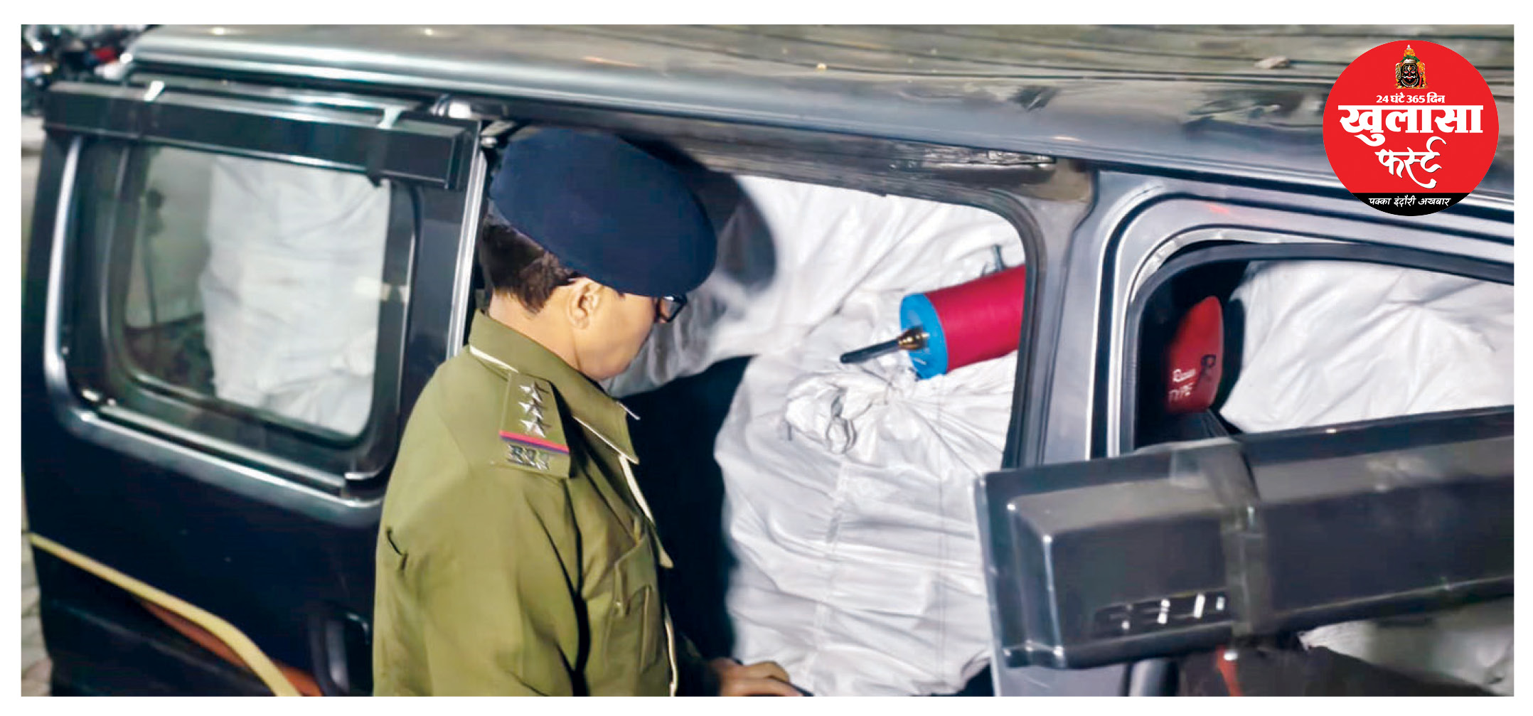 सख्त चेकिंग में फंसा चाइनीज मांझा तस्कर छह बोरे चकरी जब्त