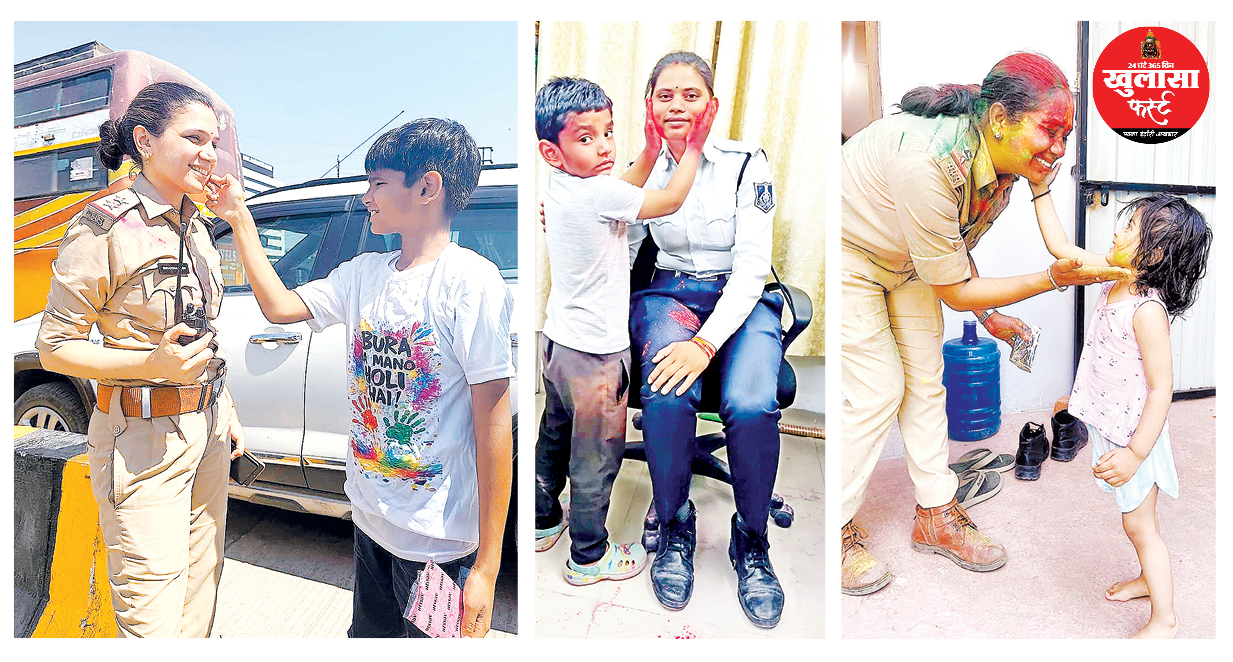 मां के त्योहार में बच्चों ने बिखेरे खुशियों के रंग