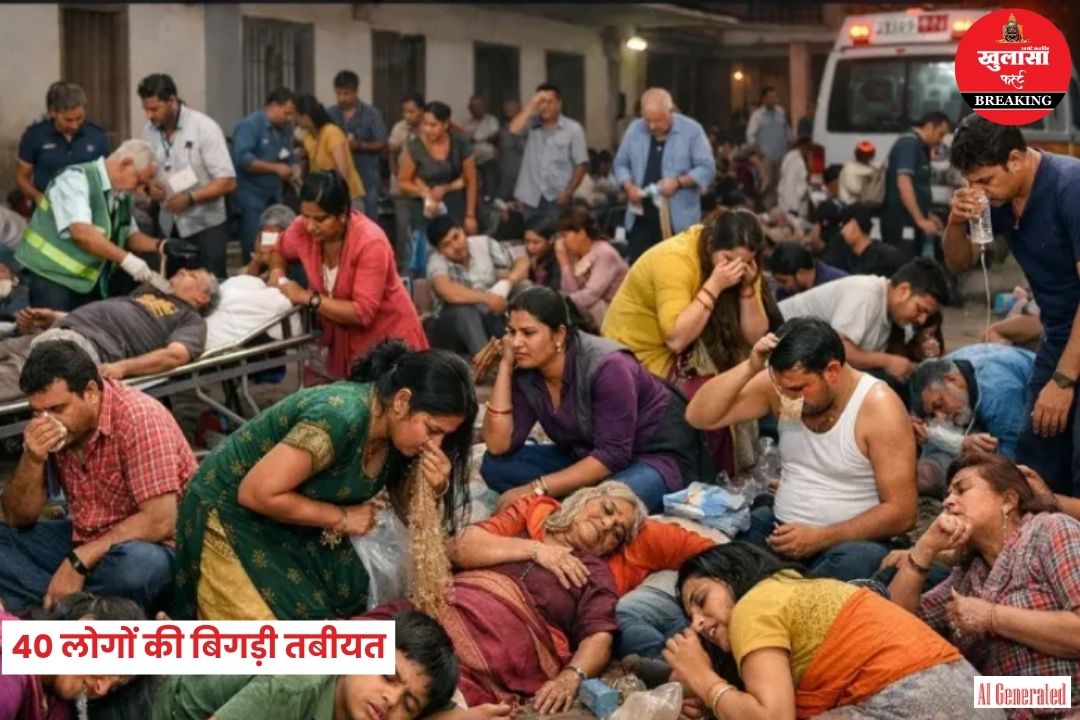 खाना खाते ही बिगड़ी 40 लोगों की तबीयत