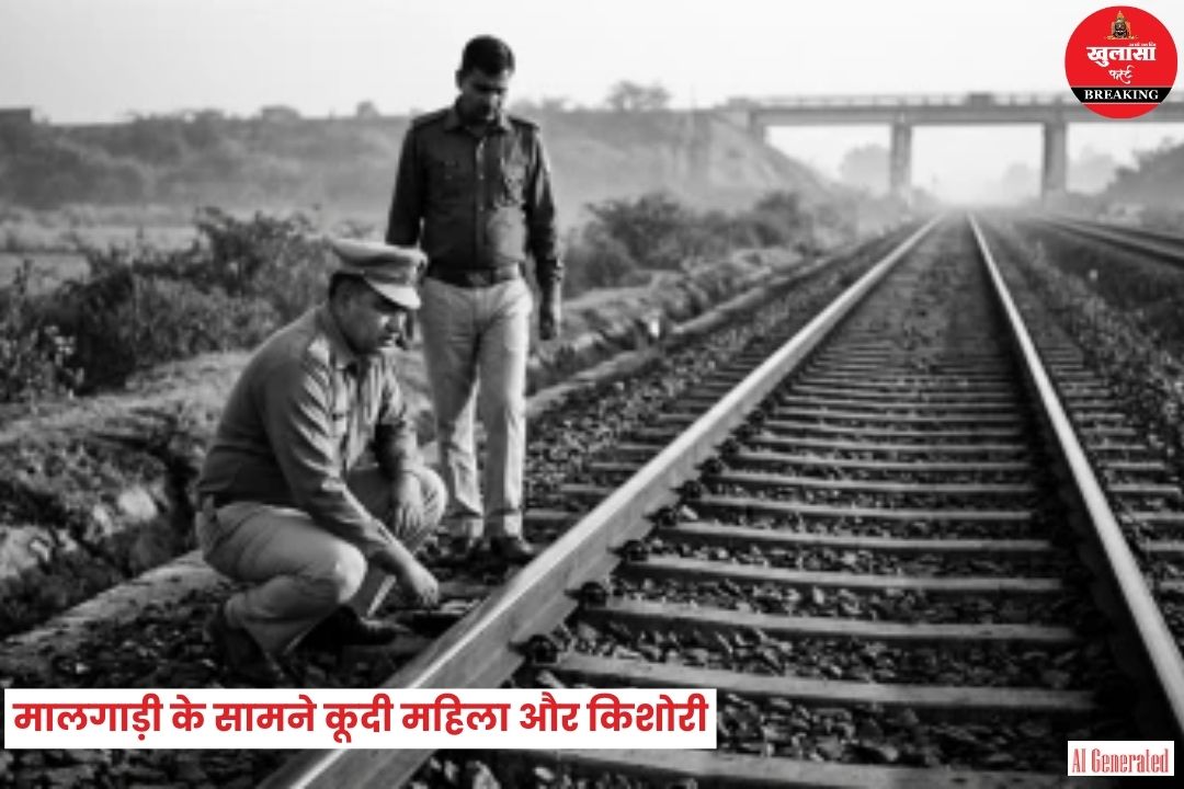 मालगाड़ी के सामने कूदी महिला और किशोरी