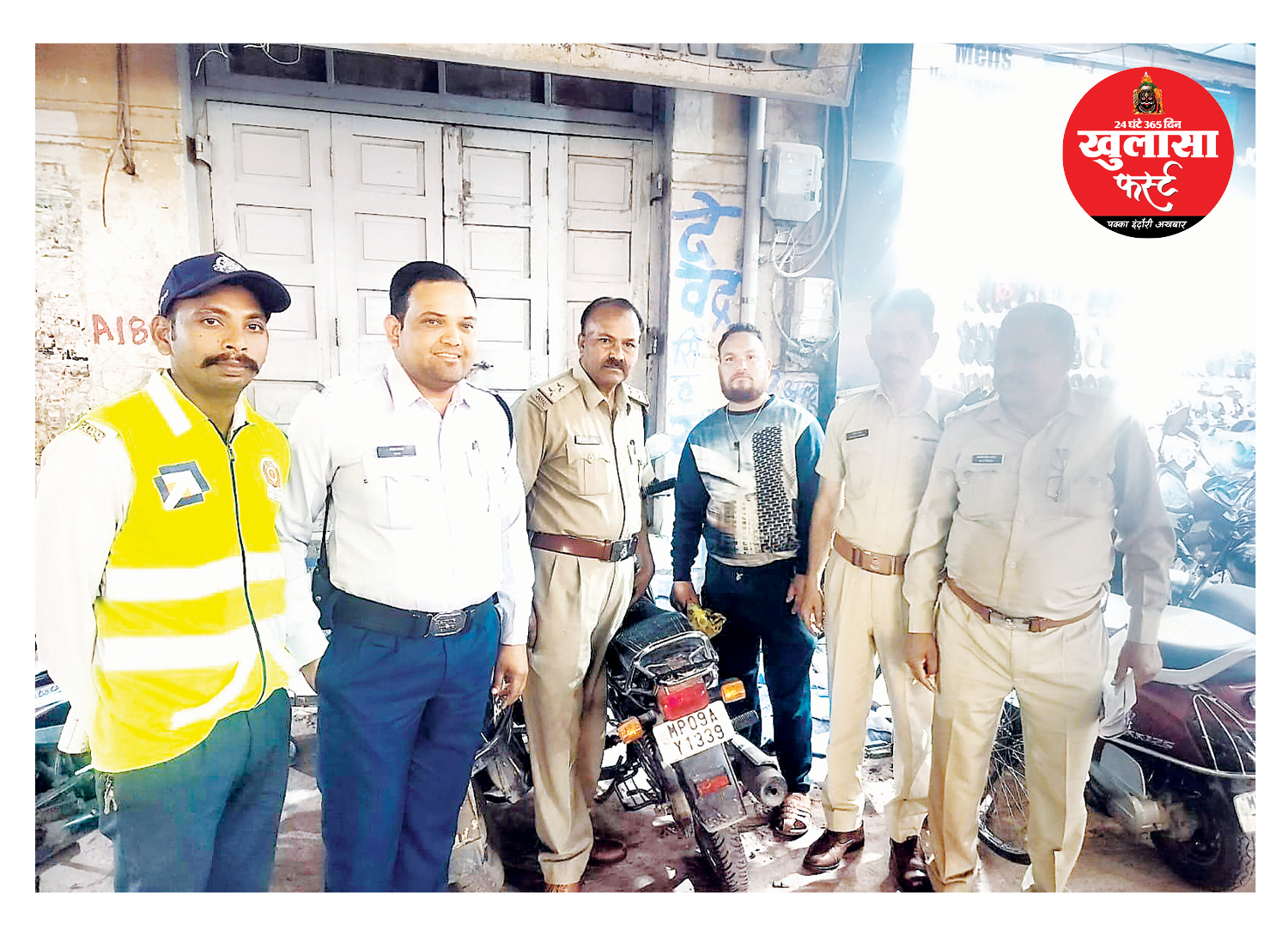 लावारिस मिली मोटर साइकिल मालिक को लौटाई