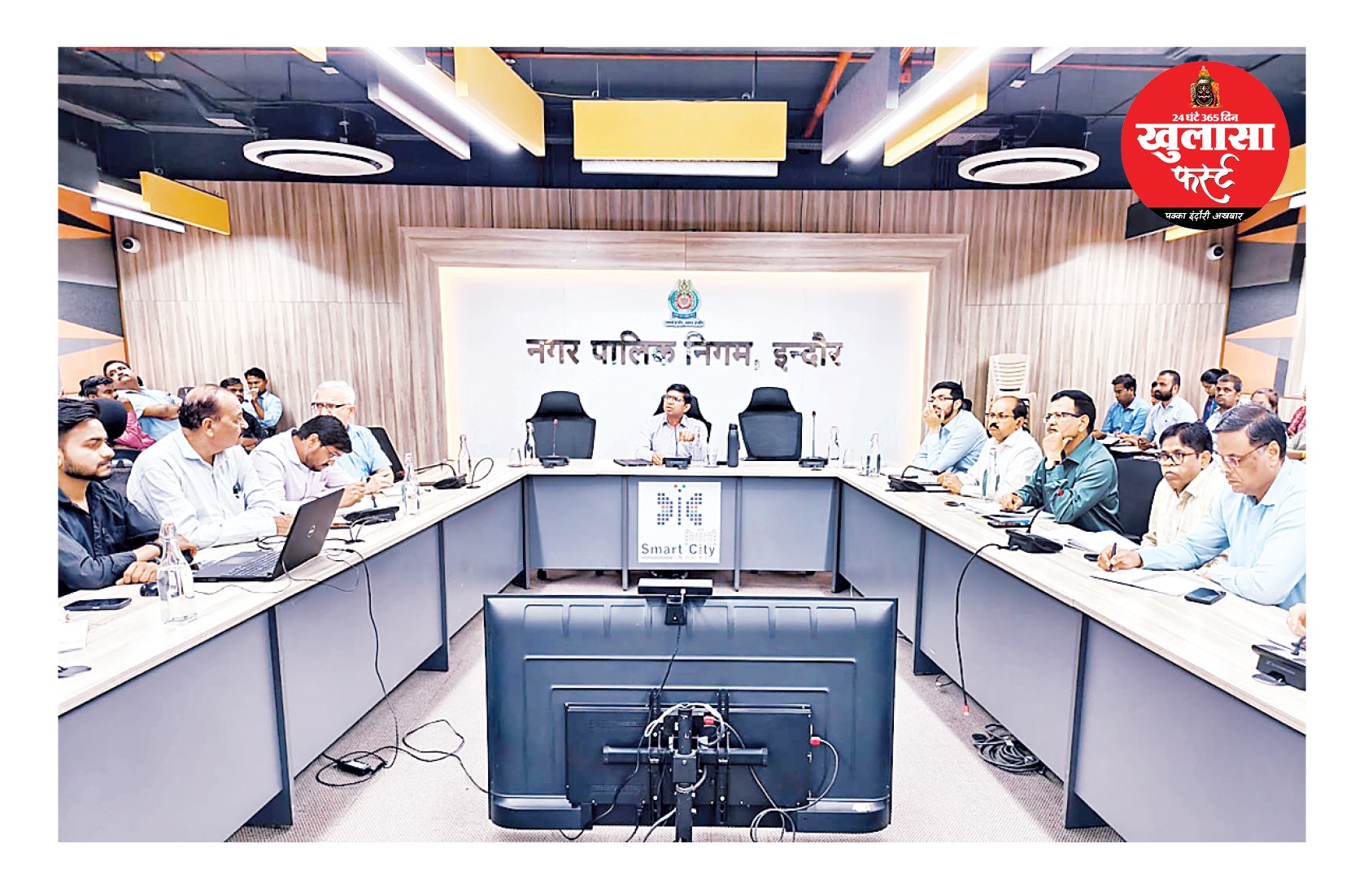 जोन 10 के उपयंत्री का 15 दिन का वेतन काटने और एल एंड टी कंपनी पर एक लाख की पैनल्टी लगाने के दिए निर्देश