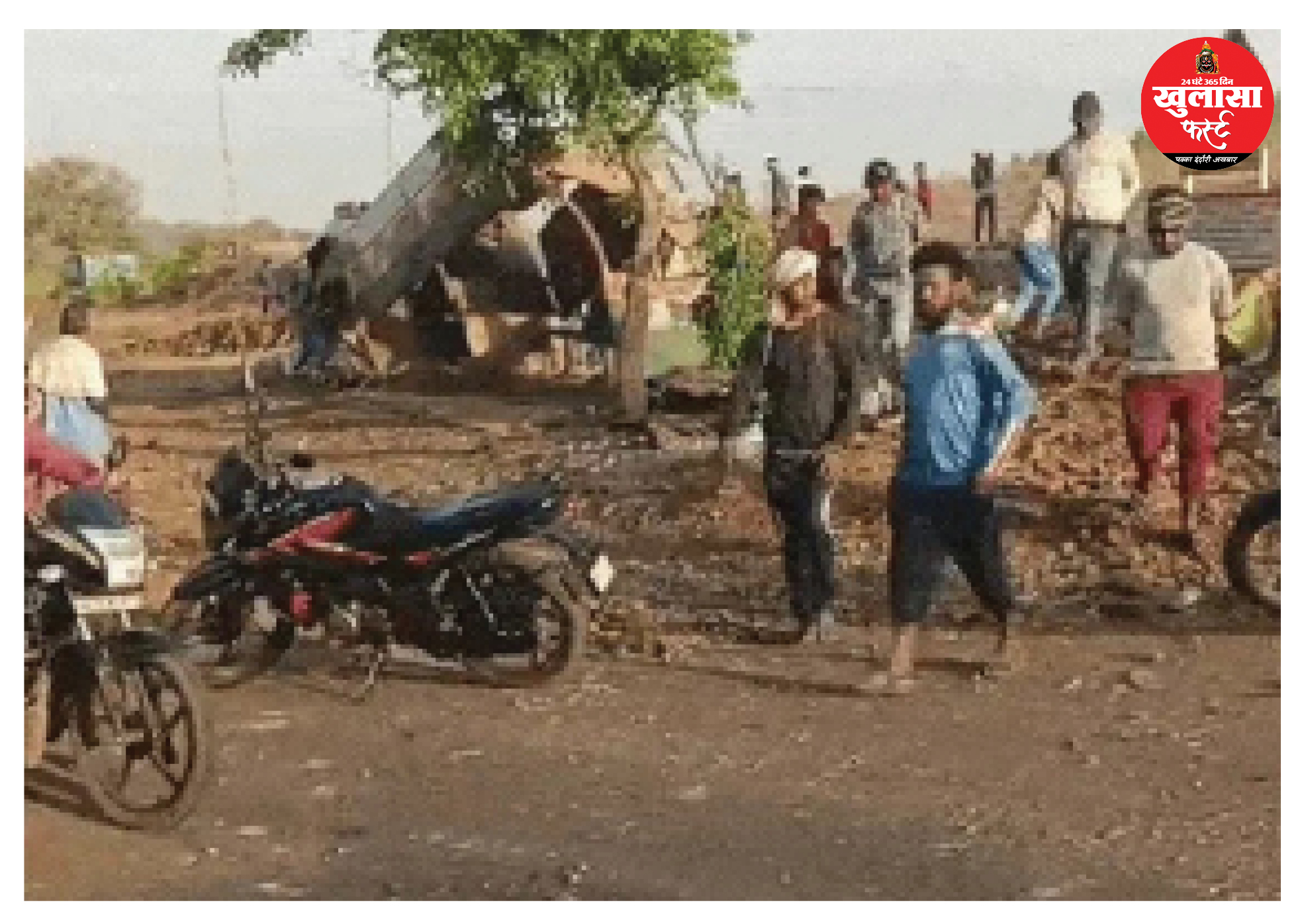 हाईवे पर टैंकर ने 5 को कुचला