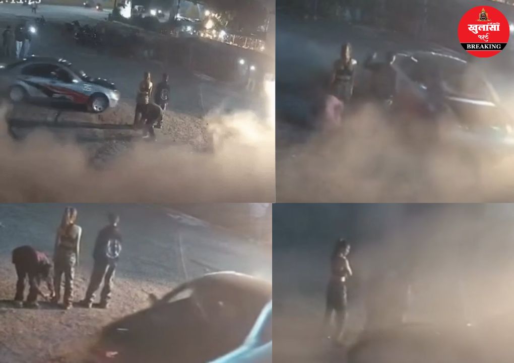 खुलेआम खतरनाक स्टंट