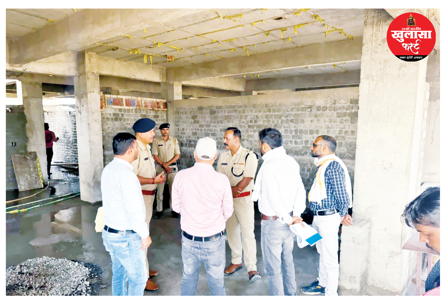 फीनिक्स मॉल के पीछे बन रहा है एसपी देहात का कार्यालय