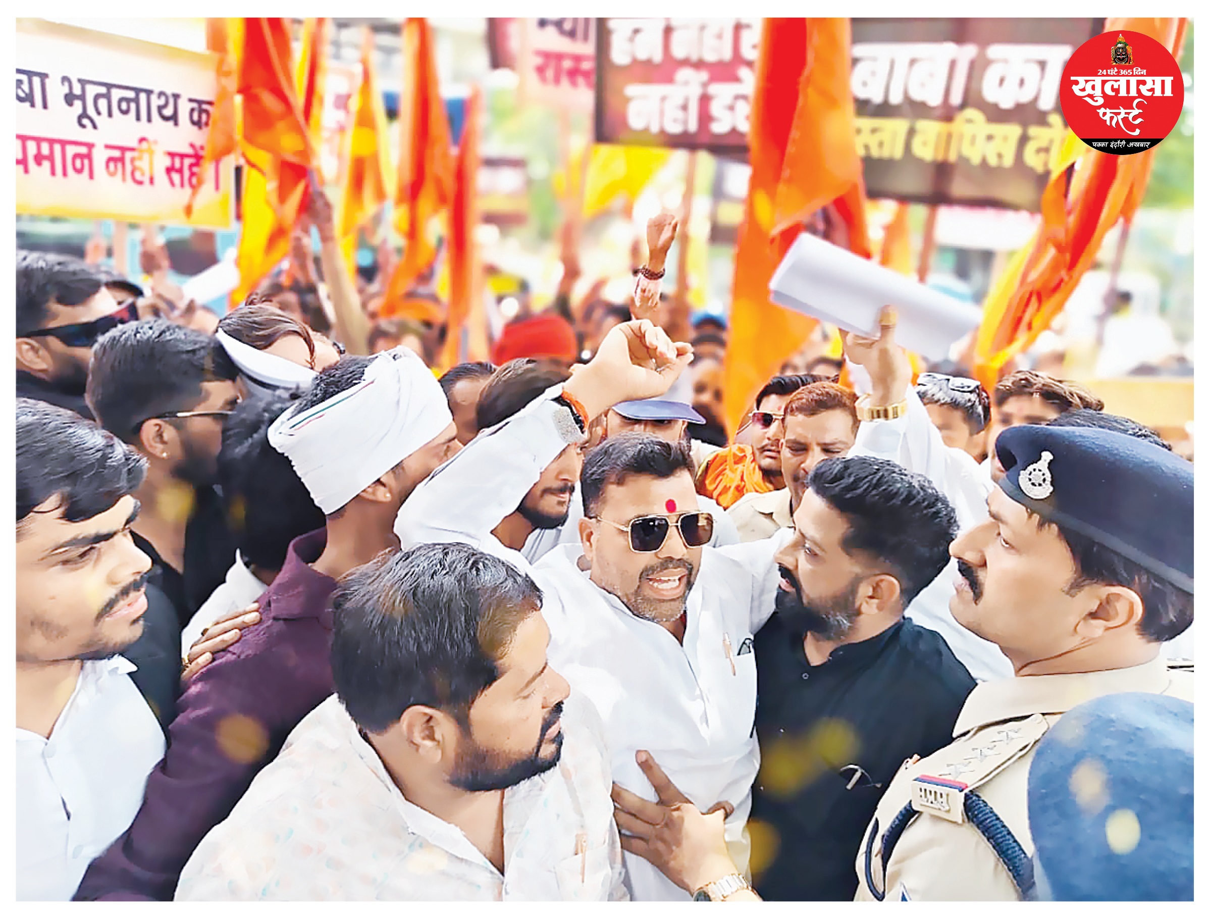 बाबा भूतनाथ मंदिर मार्ग पर बिल्डर संजय अग्रवाल का कब्जा