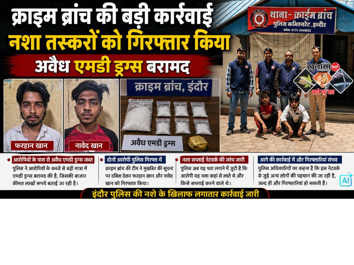 क्राइम ब्रांच की बड़ी कार्रवाई
