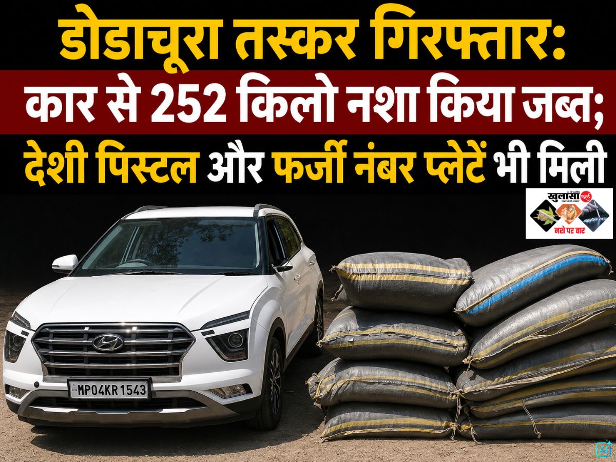 डोडाचूरा तस्कर गिरफ्तार