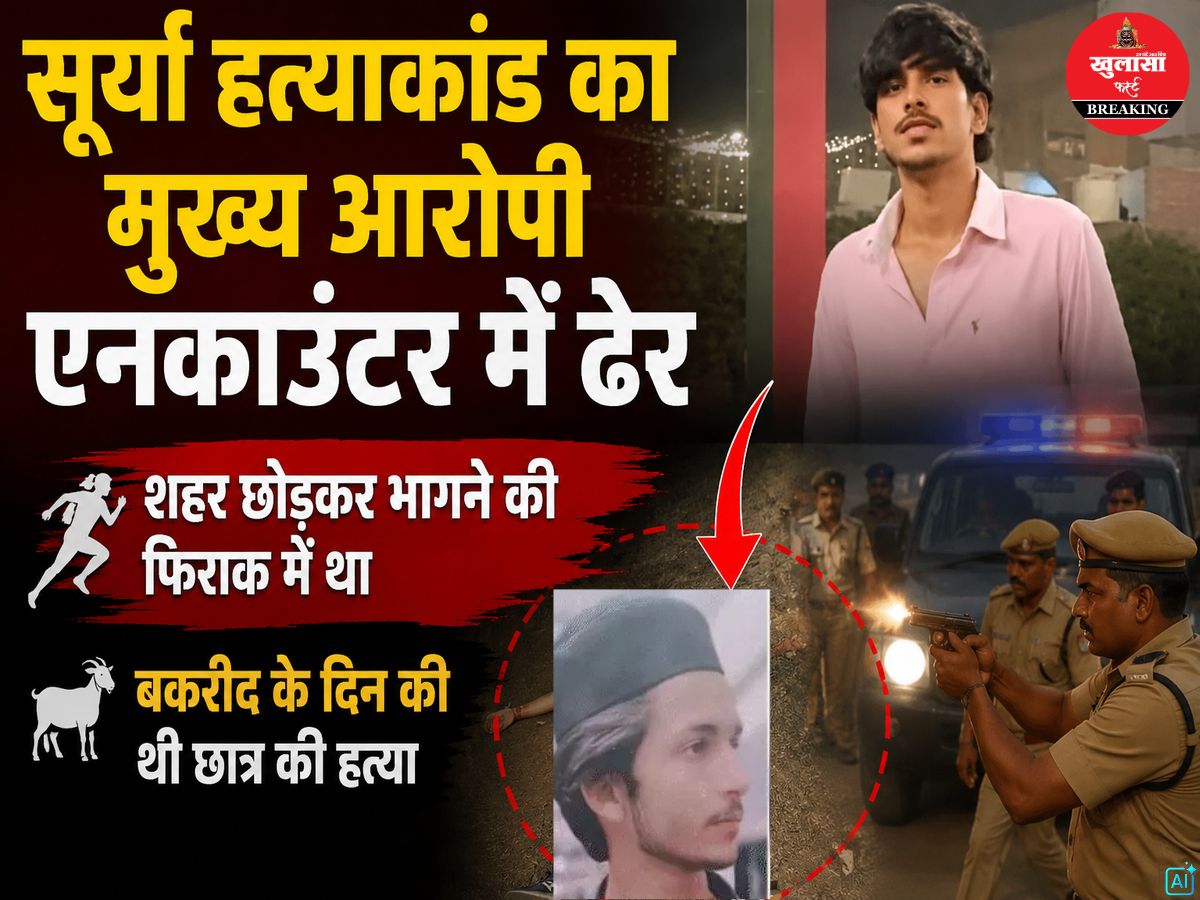 सूर्या हत्याकांड का मुख्य आरोपी एनकाउंटर में ढेर