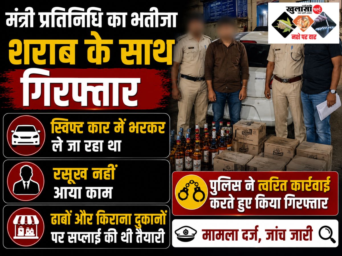 अवैध शराब तस्करी के खिलाफ बड़ी कार्रवाई